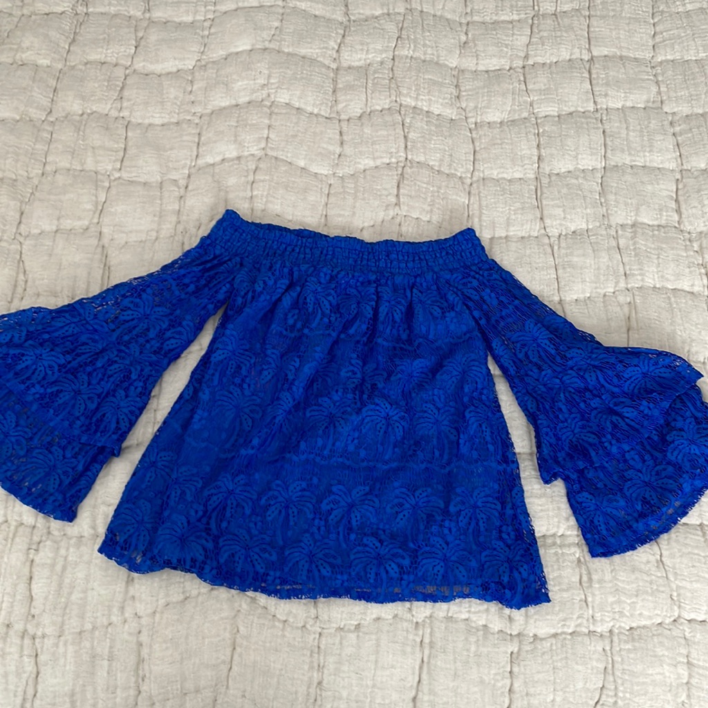 Lily Pulitzer Off The Shoulder Lace Top New With Tags!! Size Xxs